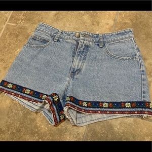 Vintage Paris Blues High Waisted Jean Shorts